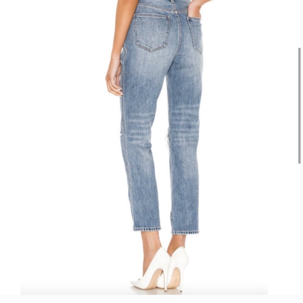Pistola Eden High Rise Distressed Mom Medium Wash Blue Jeans Size 30 - Picture 3 of 15
